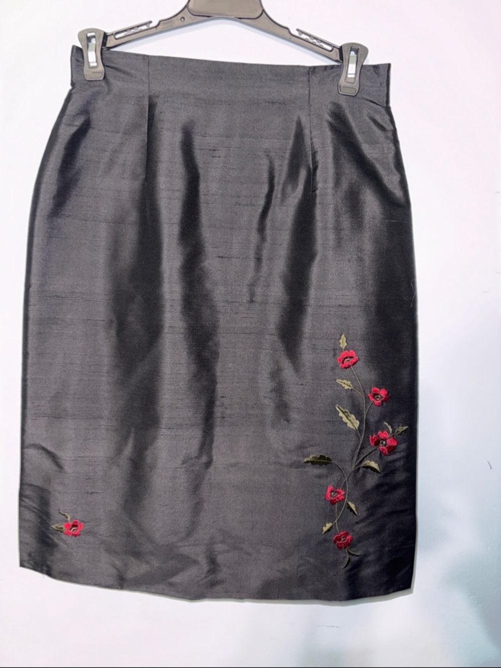 Vintage Liquid Silk Midi Skirt | Premium Minimalist Whimsygoth Aesthetic